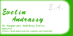 evelin andrassy business card